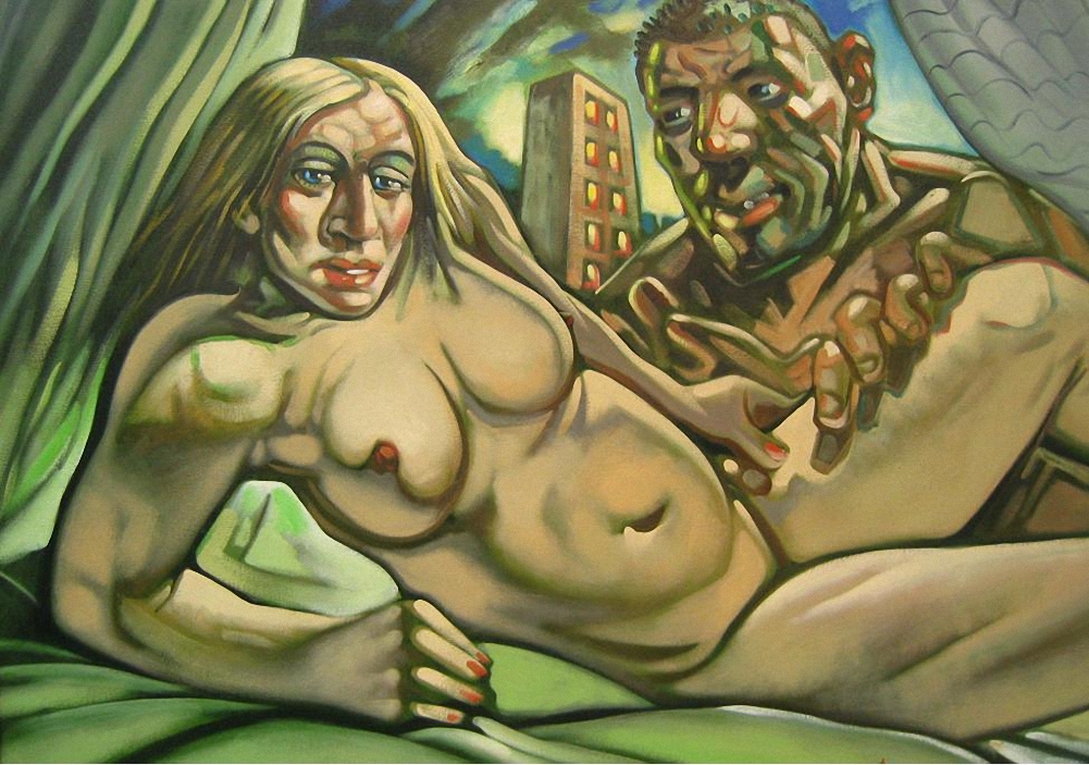 Madonna And Guy by Peter Howson